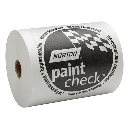 NORTON ABRASIVES 6" x 750' - White Polycoated Paint Check Paper 402